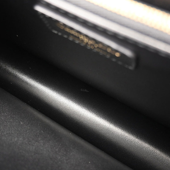 Christian Dior Top Handle Bag Lambskin Shoulder Bag Black - Picture 8 of 8